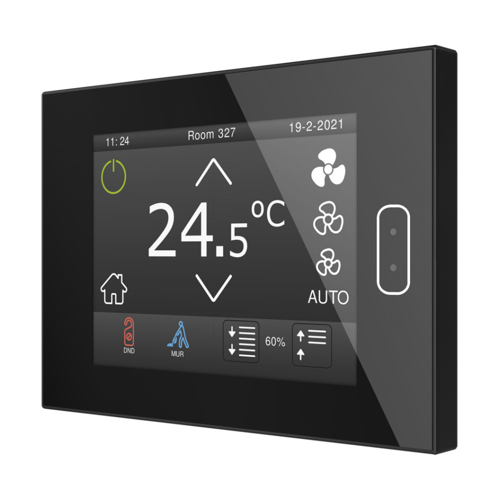 Zennio [ZVIZ40] Z40 Панель сенсорная KNX, с экраном 4.1 дюймов Цвет чёрный