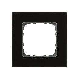 MDT BE-GTR1S.01 / Рамка стеклянная 1-местная, цвет черный