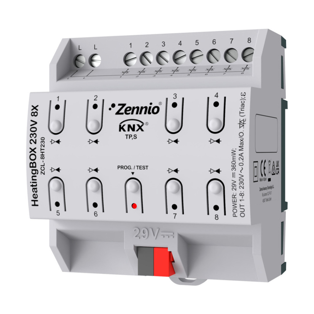 Zennio [ZCL-8HT230] HeatingBOX 230V 8X