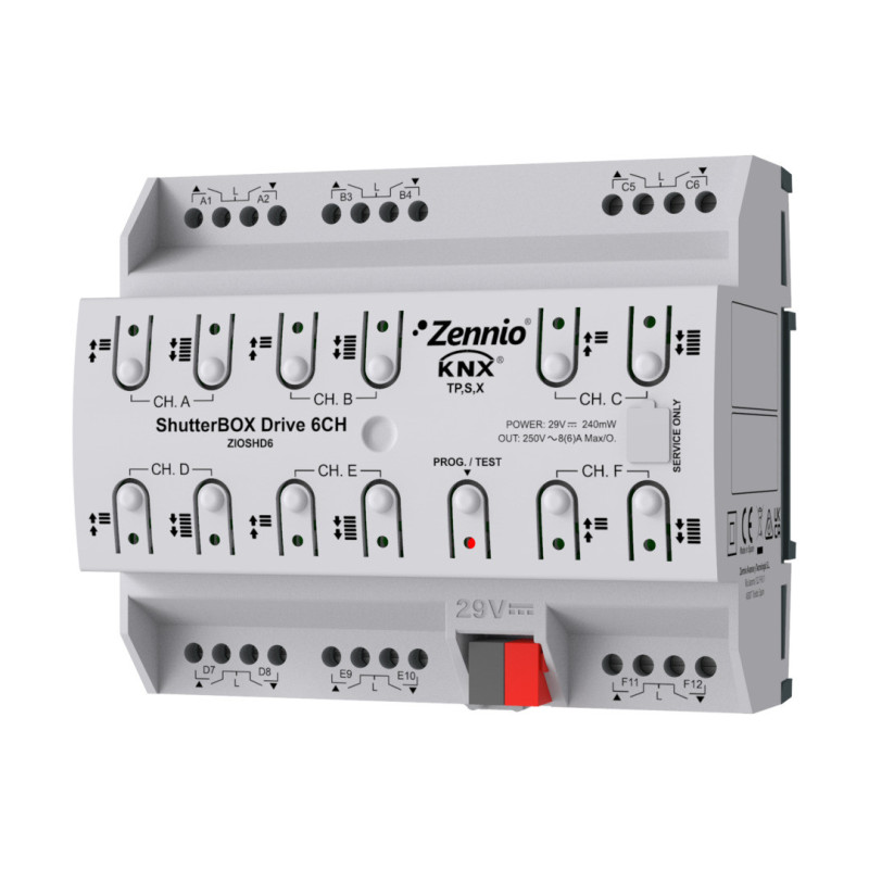 Zennio [ZIOSHD6] ShutterBOX Drive 6CH
