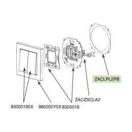 Zennio [ZACLPL2PB] ZACLPL2PB