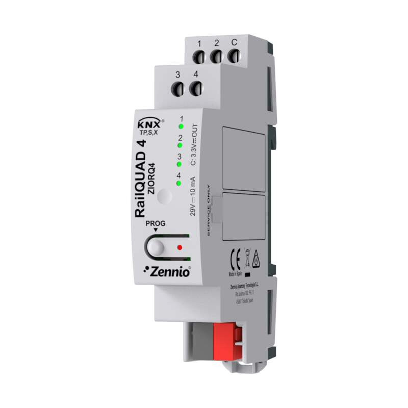 Zennio [ZIORQ4] RailQUAD 4